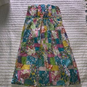 Vintage strapless Lilly Pulitzer dress